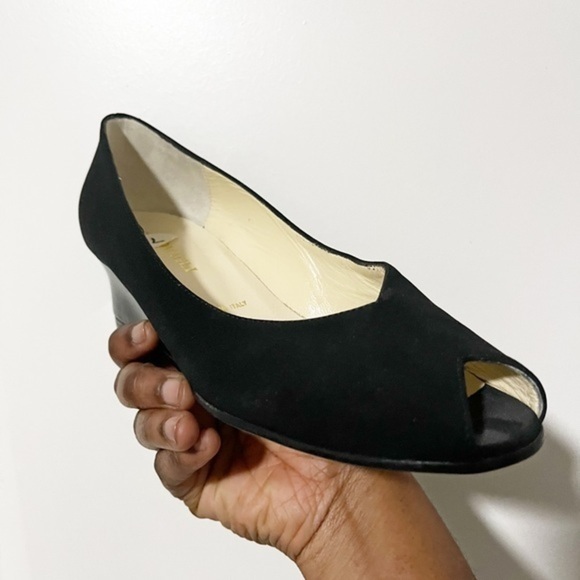 Bruno Magli black shoe open toe - Picture 2 of 8